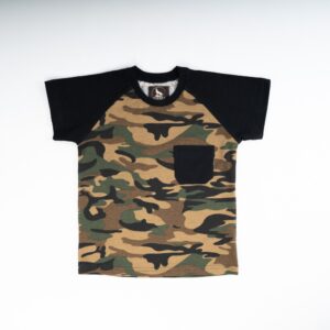 Puuvillane camo t-särk (suurused 86, 110, 122 ja 158 cm)