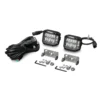 PIAA 4″ 5600K 12V 24W Quad Edge LED cube wide driving lights kit