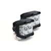 PIAA 4″ 5600K 12V 24W Quad Edge LED cube wide driving lights kit