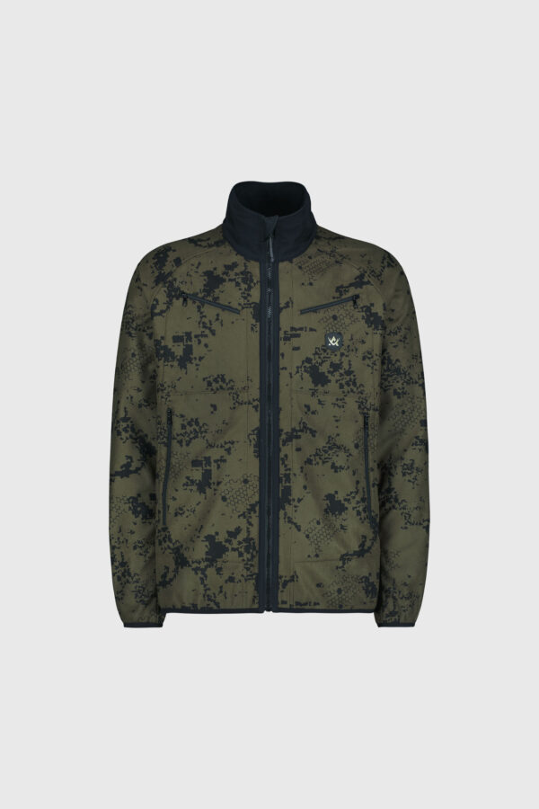 Raptor Reversible Elk Hunter kahepoolne fliisjakk, must/camo