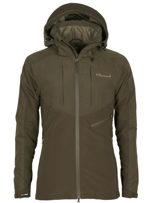 3984-244-01_Pinewood-Caribou-Hunt-Extreme-Jacket-Womens_Suede-Brown-Dark-Olive PINEWOOD Furudal Caribou Hunt Extreme komplekt naistele